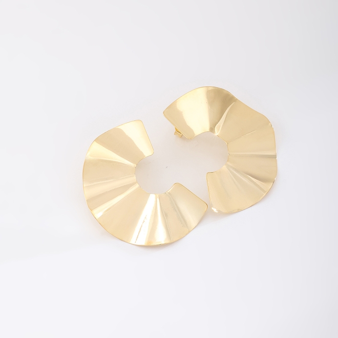 Brinco Leque Dourado
