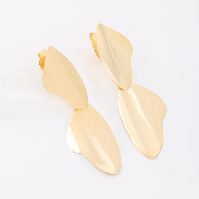 Brinco Orgânico Dourado