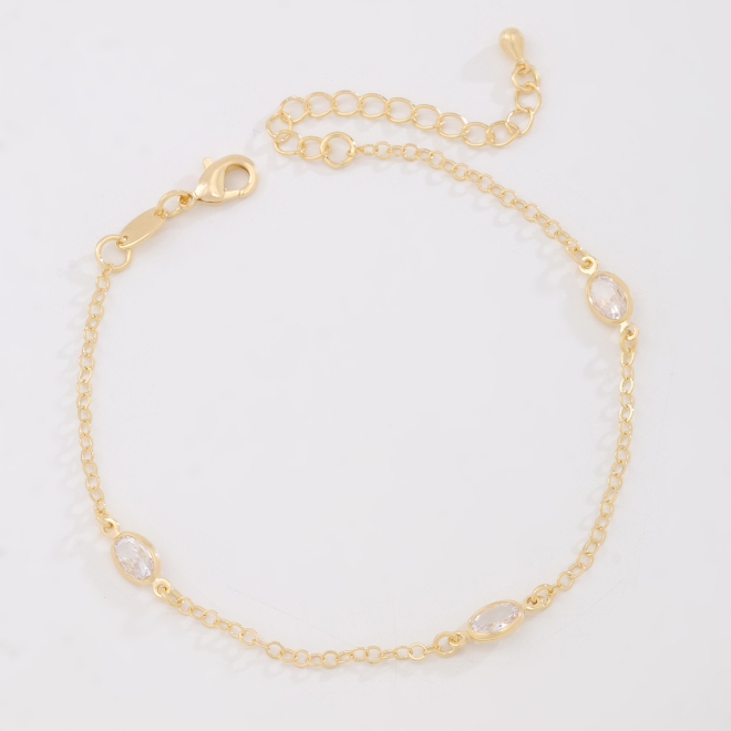 Pulseira Delicada com Pedras