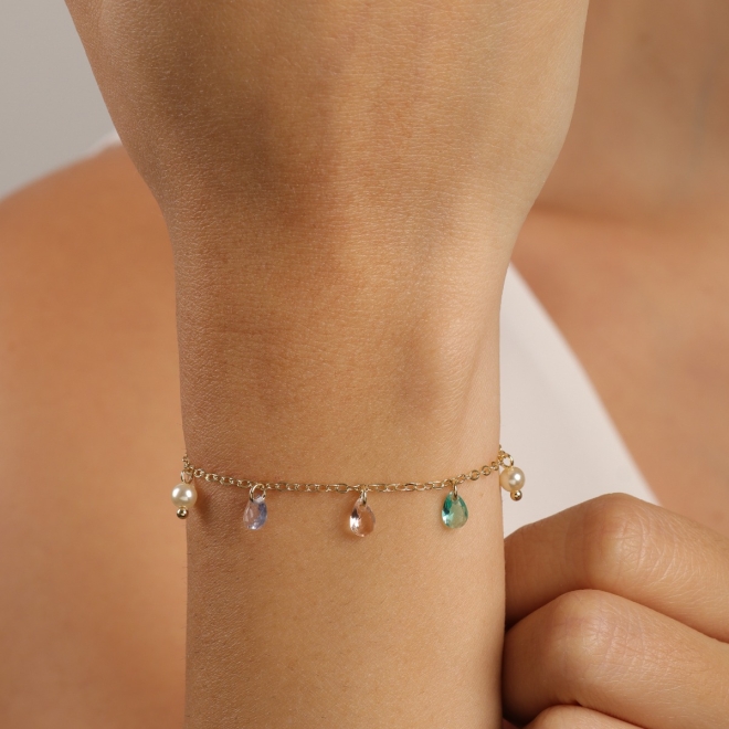 Pulseira Pedras Coloridas - imagem 3